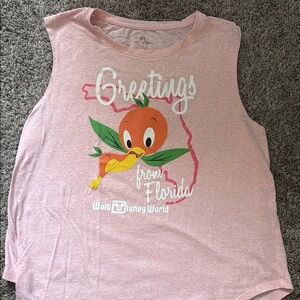 Pink Disney World Orange Bird Woman’s Tank Top
